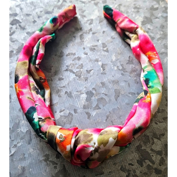 NWOT J.Crew Printed Knot Headband - Picture 3 of 4